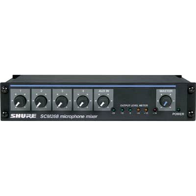 Shure SCM268 4-Channel Rackmount Microphone Mixer image 5
