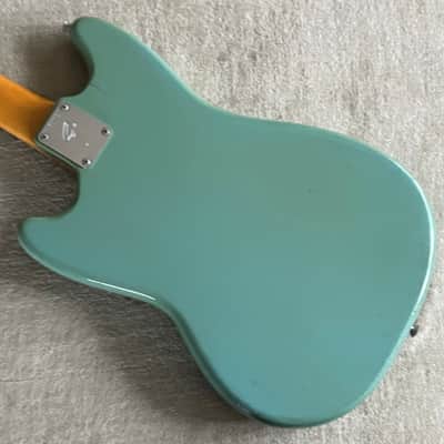 1966 USA Fender Musicmaster II Daphne Blue ES Stamped + OHSC Silver Case Beauty image 12