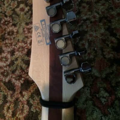 Ibanez RGIR27E Iron label RG 7 String w/ EMG 707, Stutter Switch in Black with White Binding image 6
