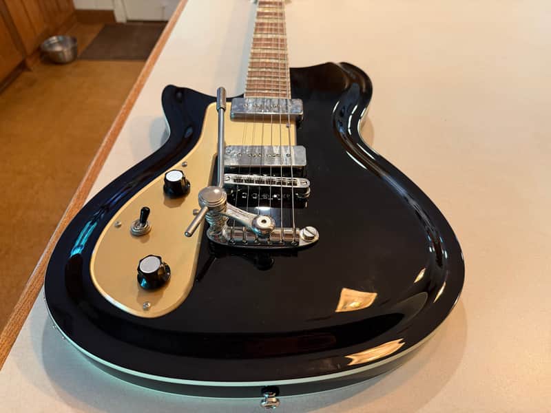 Rivolta Guitars Combinata VII Left-Handed with Pau Ferro Fretboard 2019 - Toro Black Metallic image 1