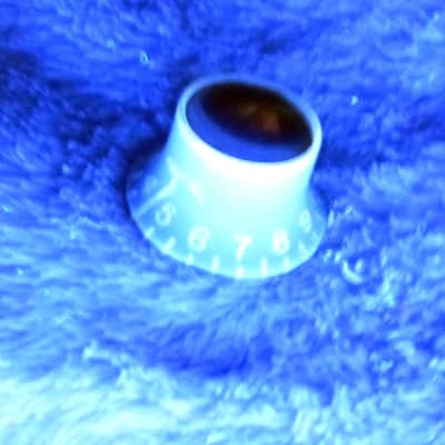 Gibson Vintage 1962 Silver Top Reflector Knob 1962 thru mid '70s Edge Blem Good image 8