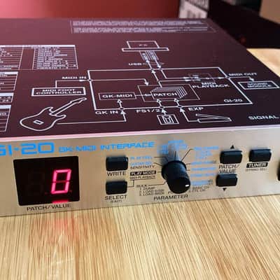 Roland GI-20 GK MIDI Guitar Interface, PS, 10' 13-pin GK Cable, 6' Midi Cable in Good Condition