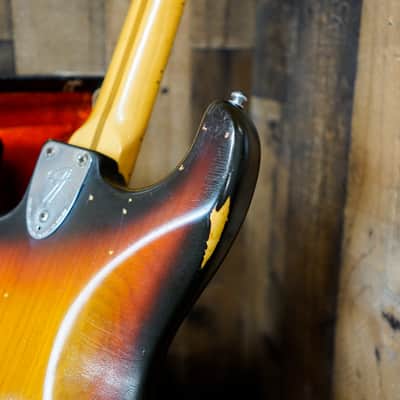 Fender Stratocaster 1977 Sunburst Modified Super Strat HHH Kahler w/ OHSC image 12