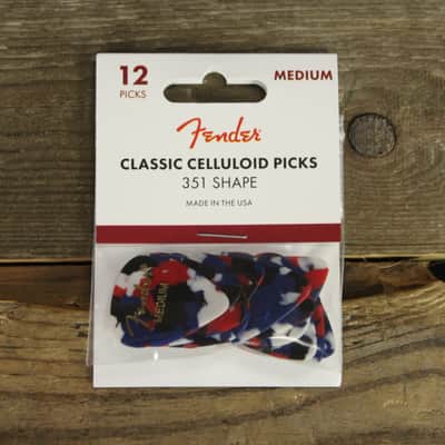 Fender Classic Celluloid Picks - Medium Confetti 12-Pack image 1