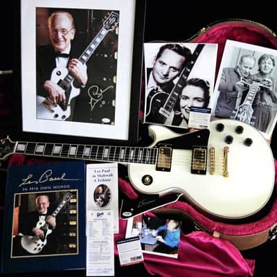 Les Paul's Personal 50th Anniversary White Custom Featured on his Autobiography~ The Collector's Package image 4