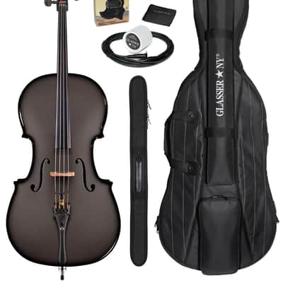 Glasser Carbon Composite Acoustic Electric 4-String Cello Outfit 4/4 size 2020s Pink image 1