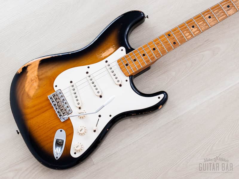 1999 Fender American Vintage ‘57 Stratocaster Sunburst, 100% Original w/ Case image 1