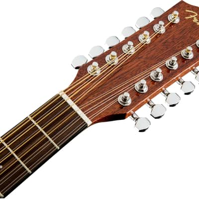 Fender CD-60SCE Dreadnought 12-string Walnut FB Natural image 7