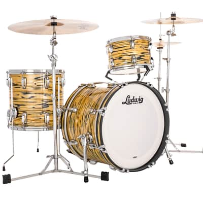 Ludwig Legacy Mahogany Lemon Oyster Downbeat 14x20_8x12_14x14 Drums Shell Pack | Made in the USA | NEW | Authorized Dealer image 1