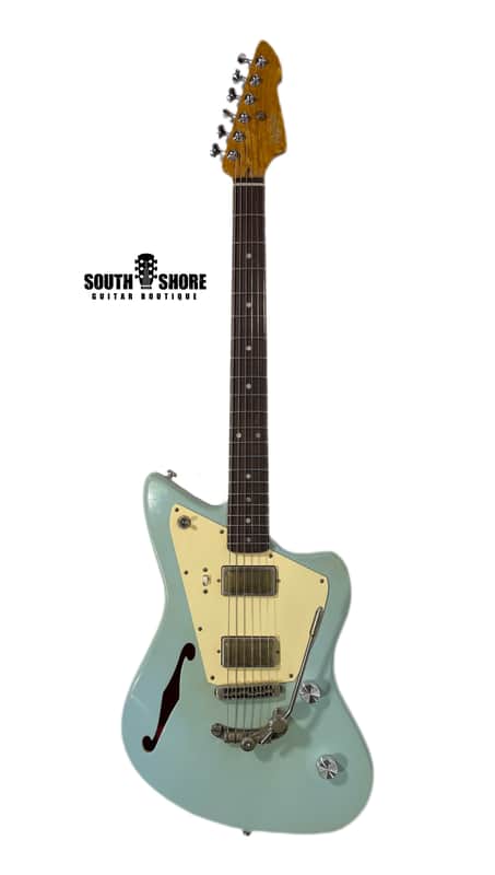 Rufini Guitars Montefalco Semi-Hollow, Aged Sonic Blue, NEW (Authorized Dealer) image 1
