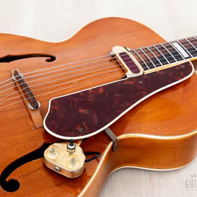 1949 Epiphone Broadway Vintage Archtop Guitar Blonde w/ DeArmond Rythm Chief 1000 Pickup & Case image 7