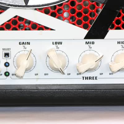 EVH 5150 III 6L6 3-Channel 50 Watt Ltd Ed Color Black/Red/White Amp Head image 3