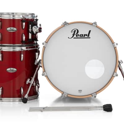 Pearl PMX Professional Maple Sequoia Red Lacquer Drums No Mount/Virgin Bass 20x14_12x8_14x14 Shell Pack | NEW | Authorized Dealer image 3