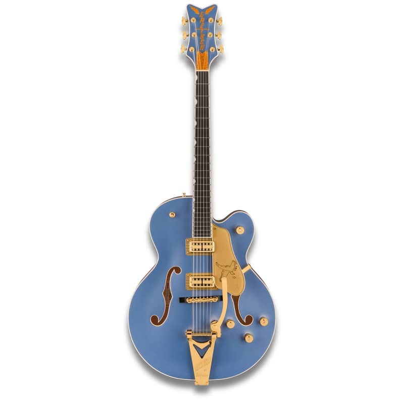 Gretsch Falcon Hollow Body Electric Guitar (Cerulean Smoke) image 1