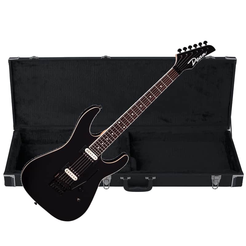 Dean Modern X Floyd Rose electric GUITAR Black Satin - Tremolo - NEW w/ Hard Case image 1