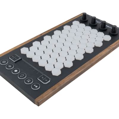 Intuitive Instruments Exquis Deluxe Hexagonal MPE MIDI Controller (Dark Wood) image 3