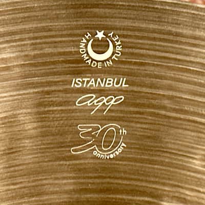 16" Istanbul Agop 30th Anniversary Hi-Hat Cymbal Pair 1074g/1264g *Video* image 12