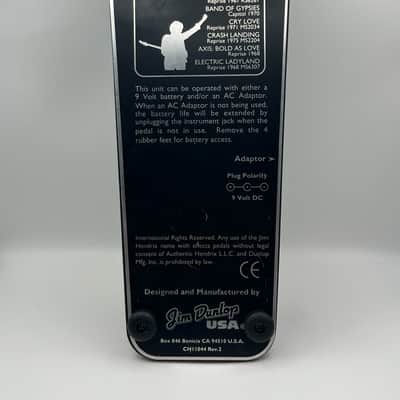 Dunlop JH-1S Jimi Hendrix Signature Special Wah 1990 - 1998 - Black image 4