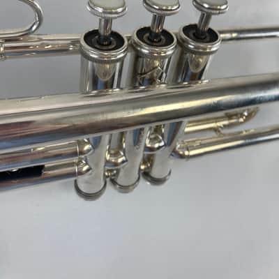Getzen Eterna 700 Bb Trumpet – Silver Plated – USA Made – Great Step-Up Horn – w/ Case – Serviced SM#3225 image 11