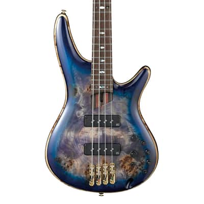 Used Ibanez SR2600CBB SR Premium Bass Guitar - Cerulean Blue Burst image 1