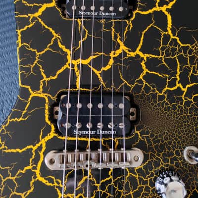 2007 ESP EX Explorer Yellow Crackle Custom Order - ESP Takada Factory / ESP Custom Shop - JAPAN MIJ image 5