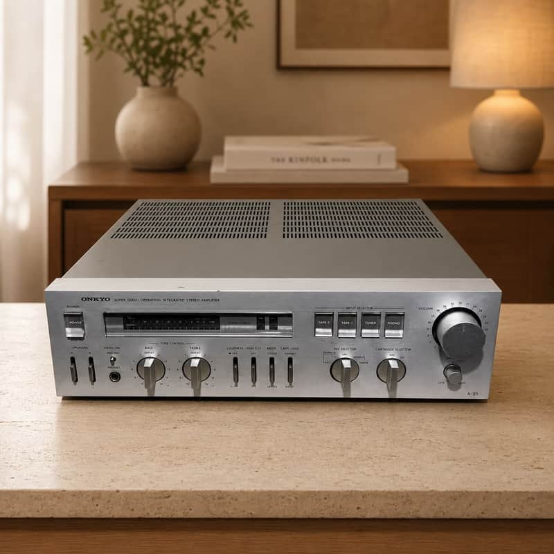 Onkyo A-35 Rare Vintage Amplifier Warranty Tested MM/MC Phono Serviced image 1