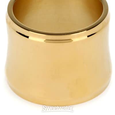 JodyJazz HRB1 Power Ring Ligature with Cap for Hard Rubber Baritone Saxophone Mouthpiece - Gold (JJBSRPRGCapd1) image 3