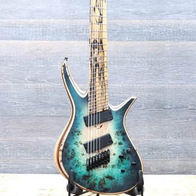 Aviator Guitars Blackbird 8 Multiscale Blue Burst Satin Electric Guitar w/Case image 2