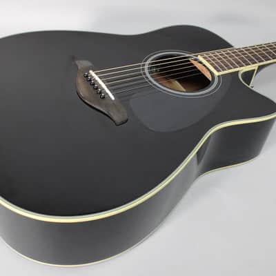 Yamaha FGC-TA TransAcoustic Dreadnought Cutaway Acoustic-Electric Guitar Black image 10