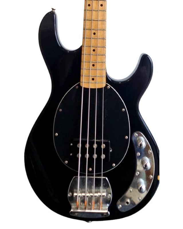 Vintage V96 Stingray Bass Guitar - Black – Bass Guitar - Very Good image 1