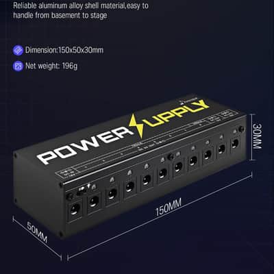 DP-1 Guitar Power Supply 10 Isolated DC Output for 9V/12V/18V Effect Pedal image 4