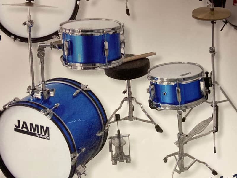 Jamm 3 Piece drum Set 2020 Blue image 1