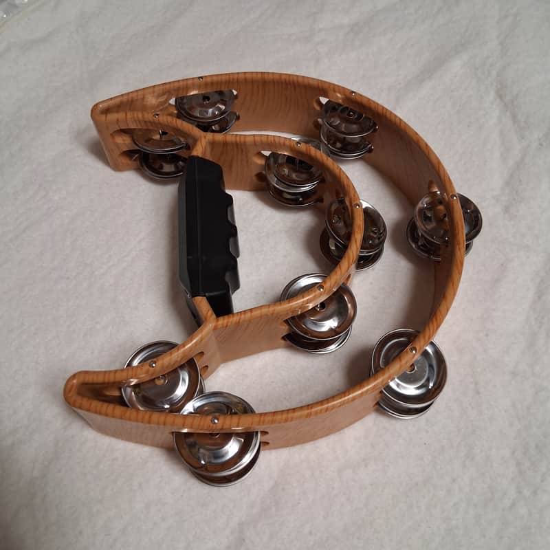 Unbranded Pro Quality 10 Double Row Jingles Tambourine
