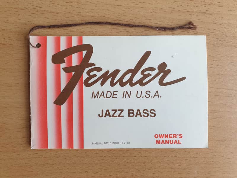[Vintage] Fender Jazz Bass Owner's Manual 1978 (#1) image 1