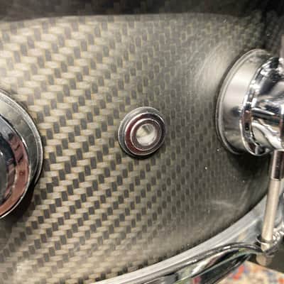 DW - 14x5.5" DRVF6514SVN, Carbon Fiber Snare Drum with Black Nickel Hardware, 2020's image 9