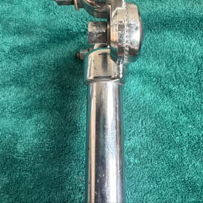 Ludwig Double Tom Drum Holder Mount Post 9 1/2” x 1” 70s - Chrome image 5