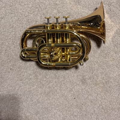 Carol Brass CPT-3000-GLS-L Pocket Trumpet Lacquer image 1