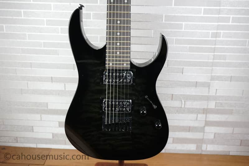 Ibanez GRG7221QA-TKS Gio - Transparent Black Sunburst image 1