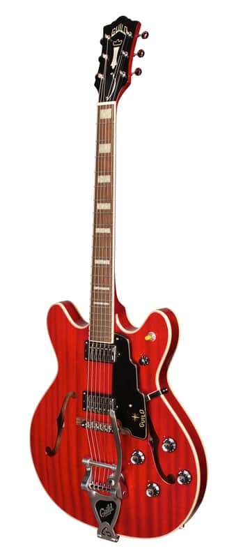Guild Starfire V - Cherry Red - Semi-Hollow Body Electric Guitar with Case image 1