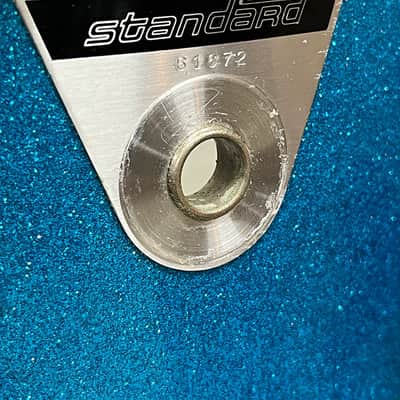 Vintage Early 1970s Ludwig Standard Snare Drum in Blue Mist image 4