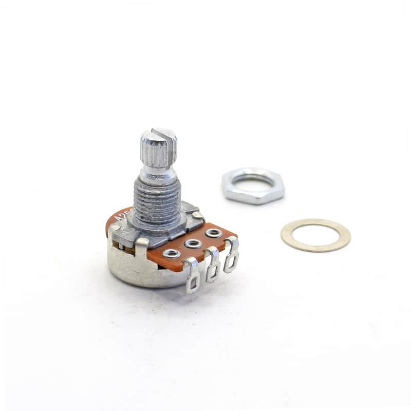 Alpha Potentiometer Mini A250K 1/4 inch Shaft Audio Taper Volume Pot - Set of 2 image 1