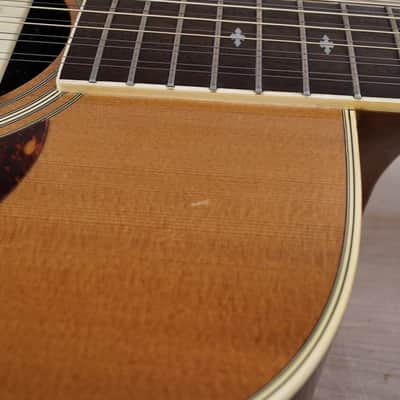 Aria SW-20T 12-String Acoustic Guitar MIJ 1980 Natural Made in Japan w/ Hard Case image 6