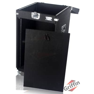 Rack Mount Cabinet Flight Case - Studio Mixer DJ Booth Cart Stand AMP Stage Gear image 2
