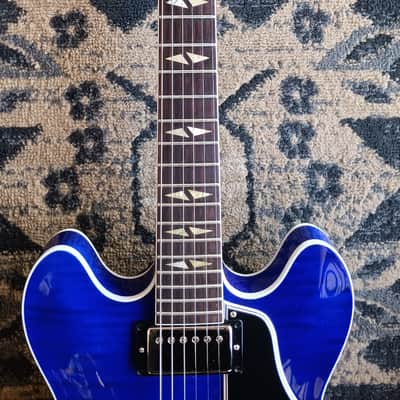 Gibson Trini Lopez Custom Shop 1964 Figured Top 2024 - Viper Blue image 15