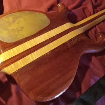 Olivo, Rare 80's, Alembic style, 1982-83 - Clear gloss finish over Padauk image 6