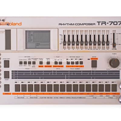 Roland TR-707 Rhythm Composer Drum Machine Vintage Modded TR707 image 2