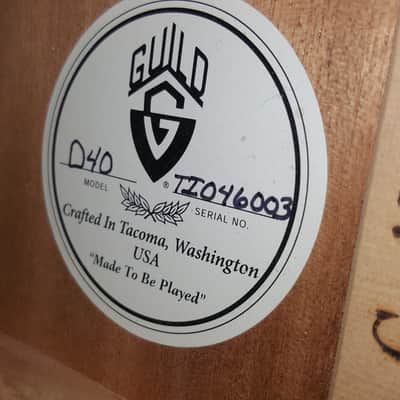 Prototype Guild D40 Omega Brace, Richie Havens. image 7