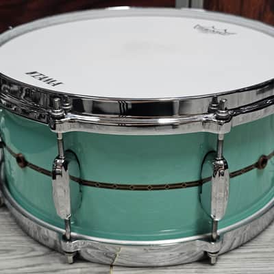 Tama TBS136S Star Series 13"x 6" Bubinga Snare in Grand Aqua Blue image 6