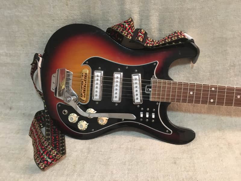 1960's Norma EG 413-3T Sunburst Finish Triple Pickup Vintage | Reverb