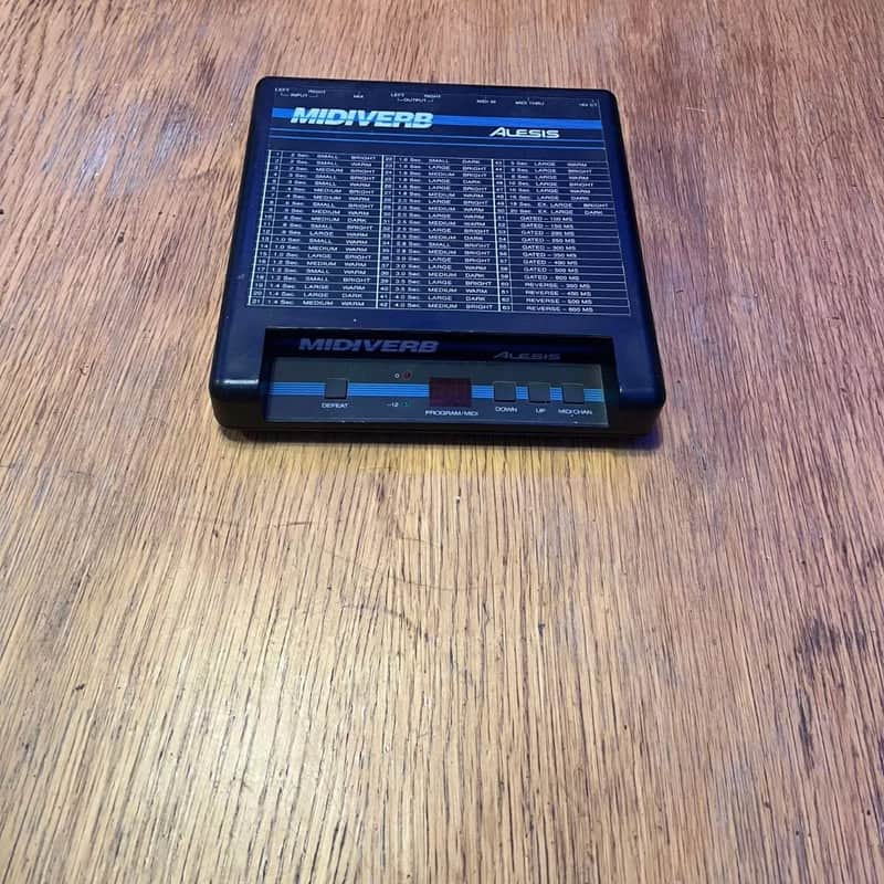 1986 – 1987 Alesis Midiverb Desktop Reverb Unit Black